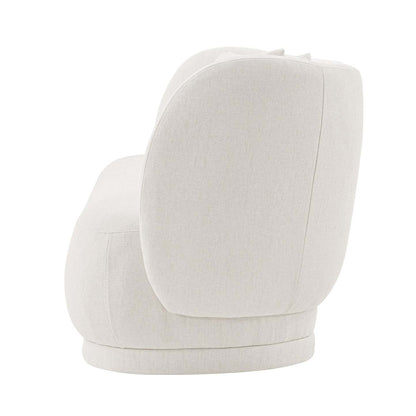 Sofa contemporain Siri de Manhattan Comfort de 92,52 po en lin tissé avec coussins - crème