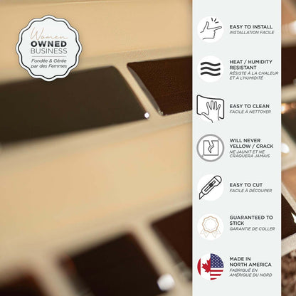 Smart Tiles peler et coller 4 feuilles 10 x 9 Dosseret - Bellagio Keystone