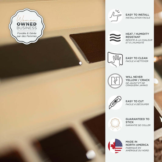 Smart Tiles peler et coller 4 feuilles 10 x 9 Dosseret - Bellagio Keystone