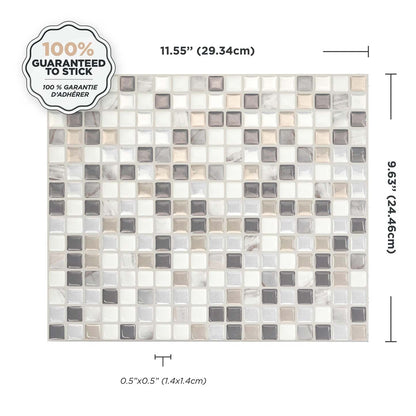 Smart Tiles peler et coller 4 feuilles 12 x 10 dosseret - Minimo Noche