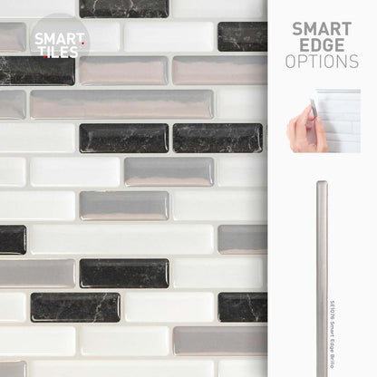 Dosseret Smart Tiles Peel and Stick 4 feuilles 10 x 9 - Muretto Alaska