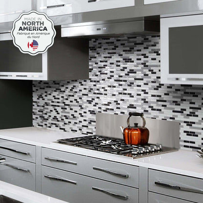 Dosseret Smart Tiles Peel and Stick 4 feuilles 10 x 9 - Muretto Alaska