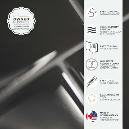 Smart Tiles peler et coller 4 feuilles 12 x 9 Dosseret - Metro Grigio