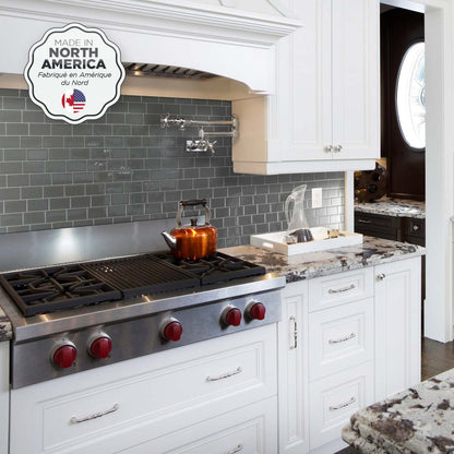 Smart Tiles peler et coller 4 feuilles 12 x 9 Dosseret - Metro Grigio