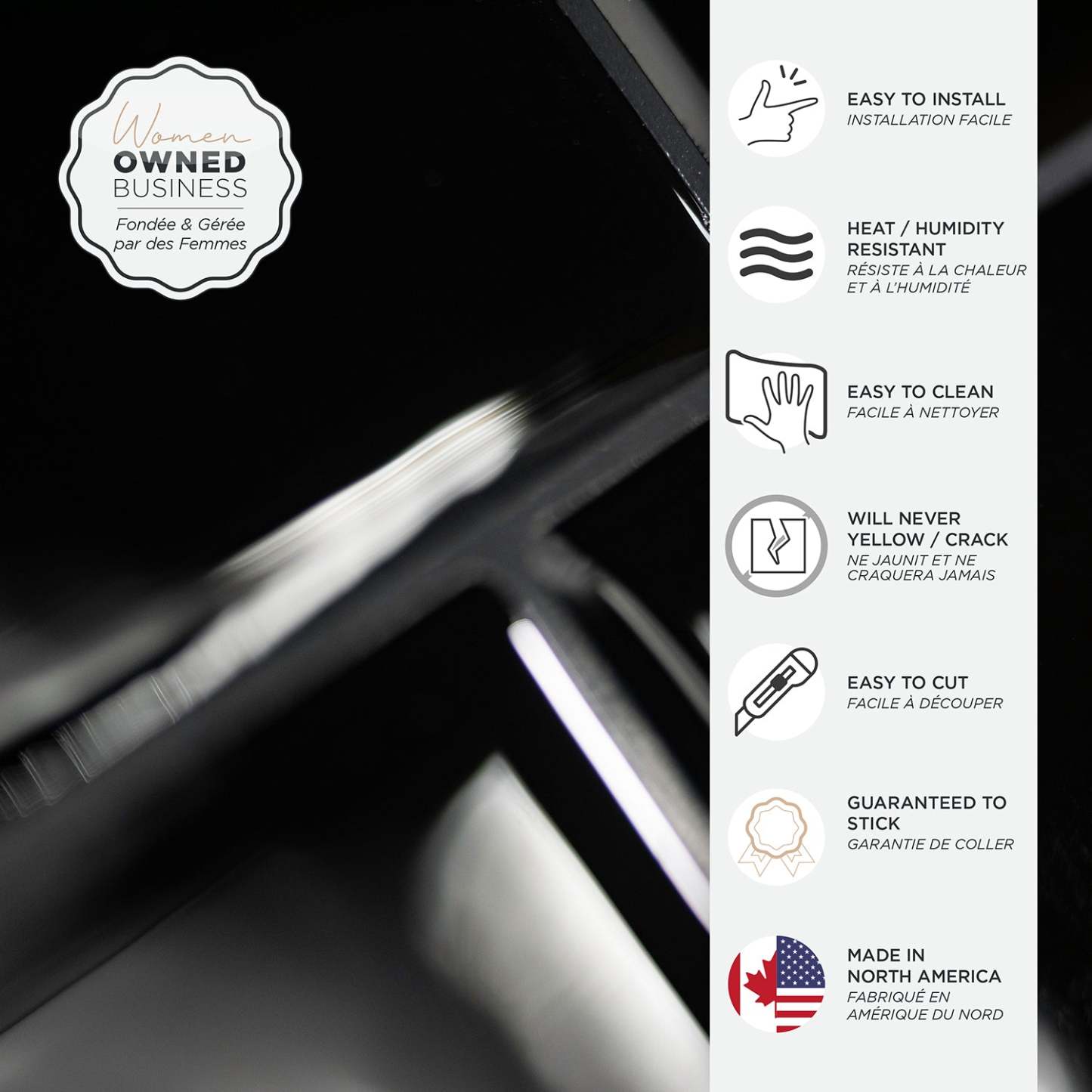 Smart Tiles peler et coller 4 feuilles 12 x 9 Dosseret - Metro Nero