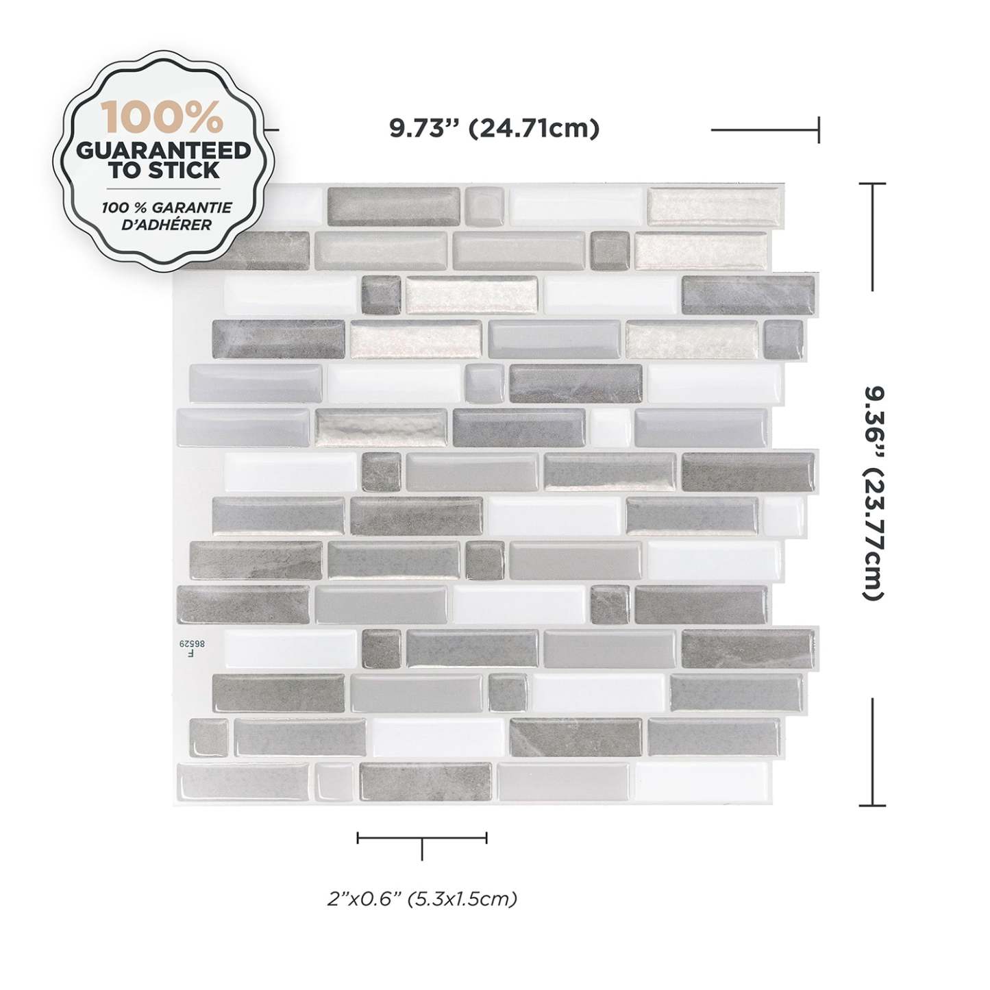 Smart Tiles peler et coller 4 feuilles 10 x 10 dosseret - Crescendo Agati