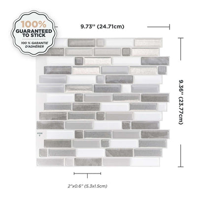 Smart Tiles peler et coller 4 feuilles 10 x 10 dosseret - Crescendo Agati