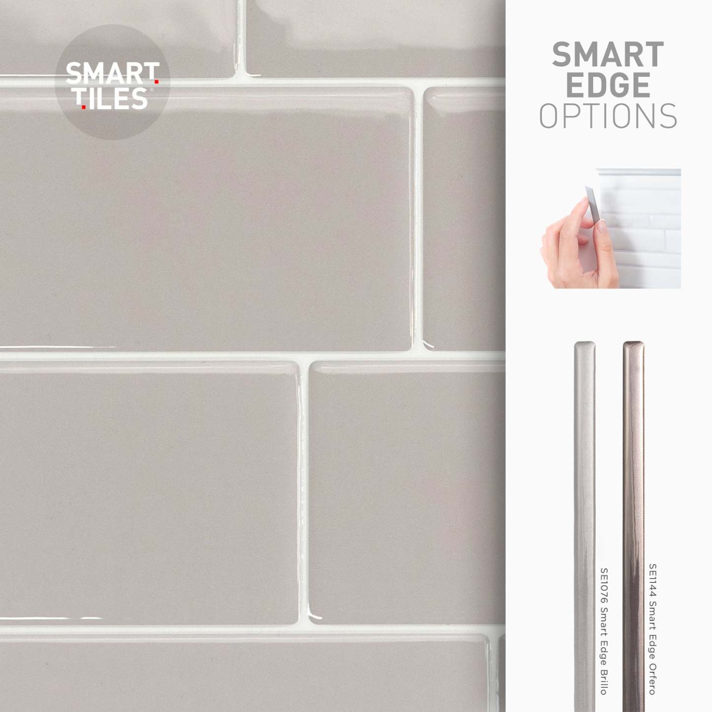 Smart Tiles peler et coller 4 feuilles 12 x 9 Dosseret - Métro Cassandra