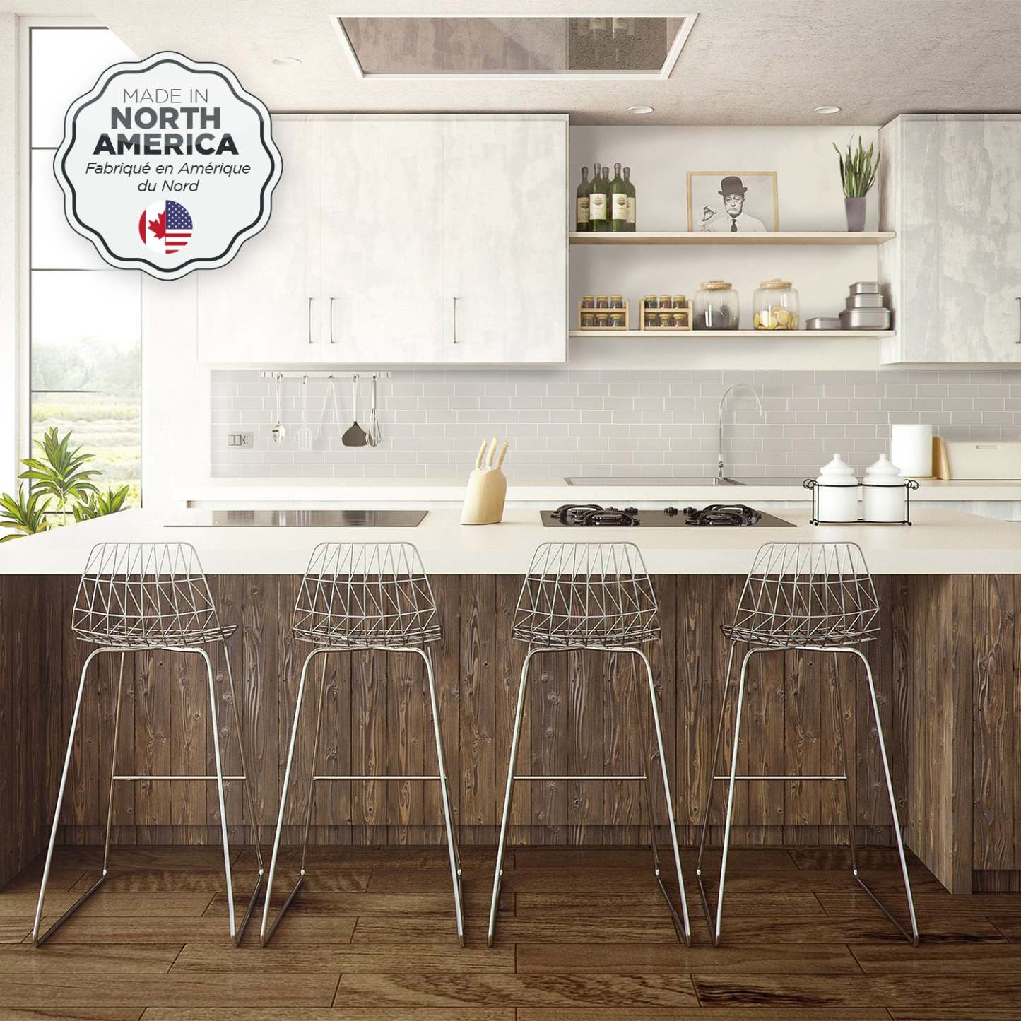 Smart Tiles peler et coller 4 feuilles 12 x 9 Dosseret - Métro Cassandra