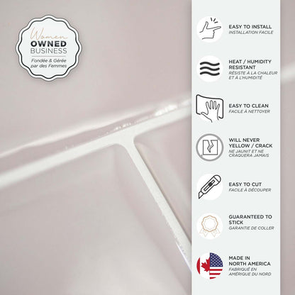 Smart Tiles peler et coller 2 feuilles 23 x 11 Dosseret - Oslo Gris