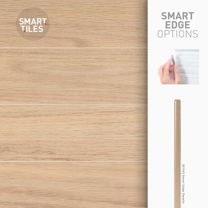 Dosseret Smart Tiles Peel and Stick 2-Sheet 23 x 12 - Norway Oak|Dosseret Smart Tiles peler et coller 23 x 12, 2 feuilles - Norway Oak