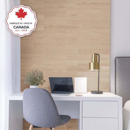 Dosseret Smart Tiles Peel and Stick 2-Sheet 23 x 12 - Norway Oak|Dosseret Smart Tiles peler et coller 23 x 12, 2 feuilles - Norway Oak