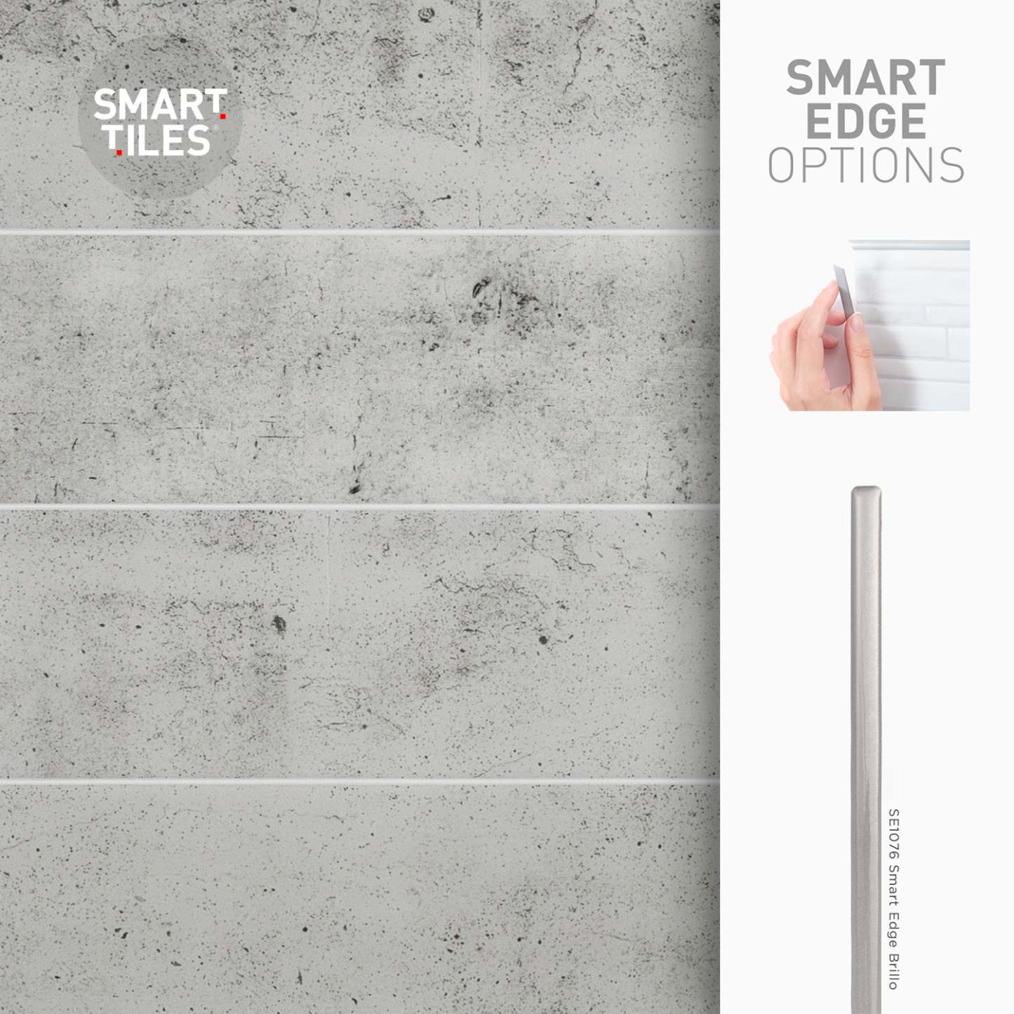 Carrelage adhésif Smart Tiles 2 feuilles 23 x 12 - Norvège Alta|Dosseret Smart Tiles peler et coller 23 x 12, 2 feuilles - Norvège Alta