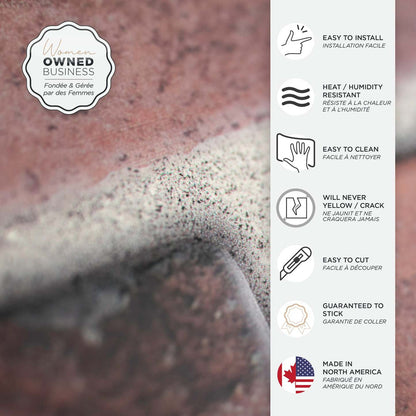 Dosseret Smart Tiles Peel and Stick 2 feuilles 21 x 11 - Brik Porto|Dosseret Smart Tiles peler et coller 21 x 11, 2 feuilles - Brik Porto