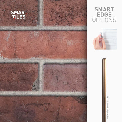 Dosseret Smart Tiles Peel and Stick 2 feuilles 21 x 11 - Brik Porto|Dosseret Smart Tiles peler et coller 21 x 11, 2 feuilles - Brik Porto