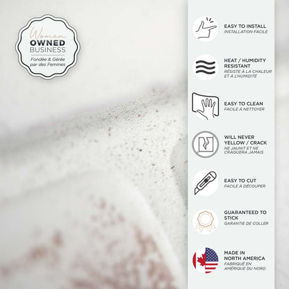 Dosseret Smart Tiles Peel and Stick 2 feuilles 21 x 11 - Brik Toscana|Dosseret Smart Tiles peler et coller 21 x 11, 2 feuilles - Brik Toscana