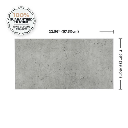 Dosseret Smart Tiles Peel and Stick 2-Sheet 23 x 12 - Blok Grey|Dosseret Smart Tiles peler et coller 23 x 12, 2 feuilles - Blok Grey