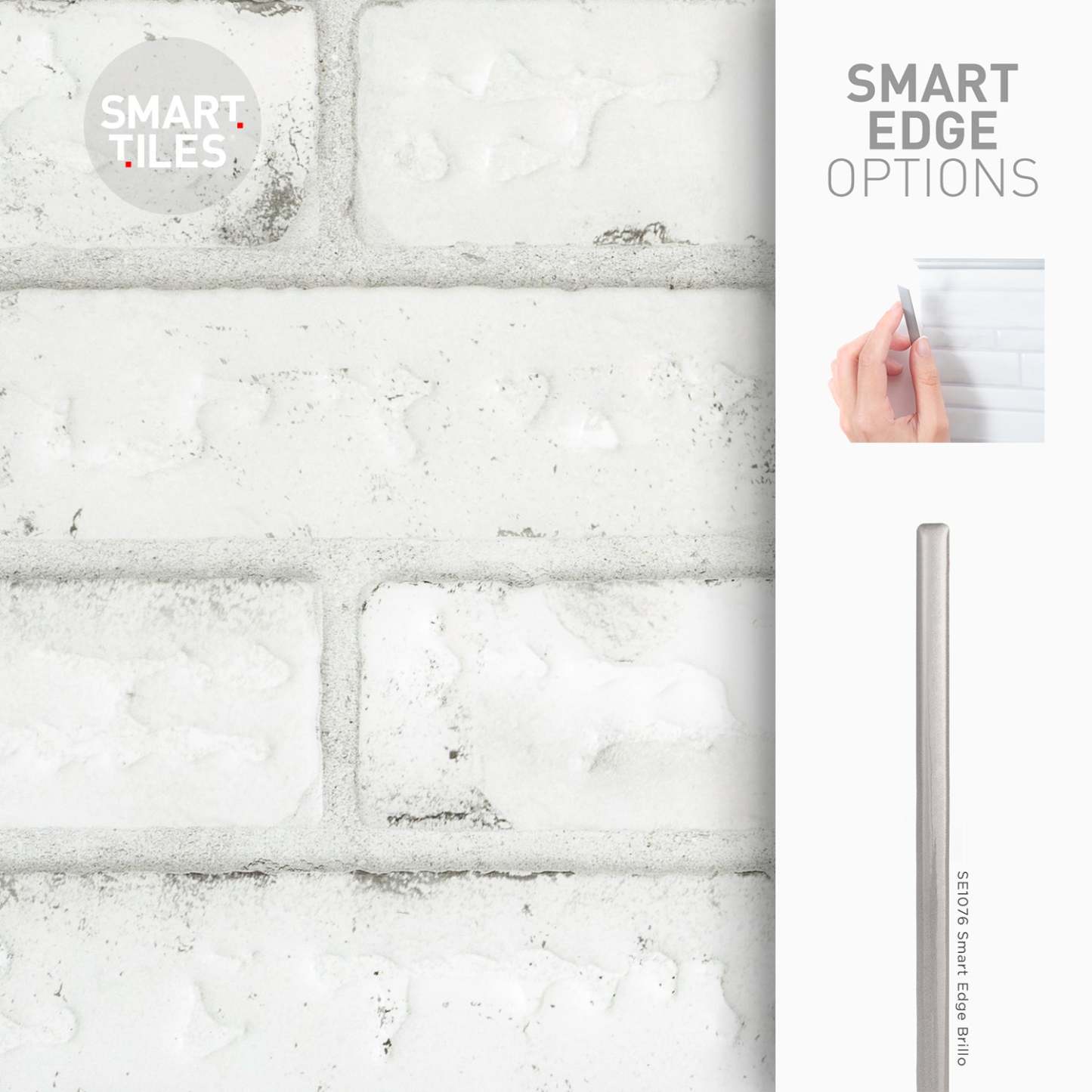 Dosseret Smart Tiles Peel and Stick 2-Sheet 21 x 11 - Brik Sidney|Dosseret Smart Tiles peler et coller 21 x 11, 2 feuilles - Brik Sidney