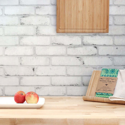 Dosseret Smart Tiles Peel and Stick 2-Sheet 21 x 11 - Brik Sidney|Dosseret Smart Tiles peler et coller 21 x 11, 2 feuilles - Brik Sidney