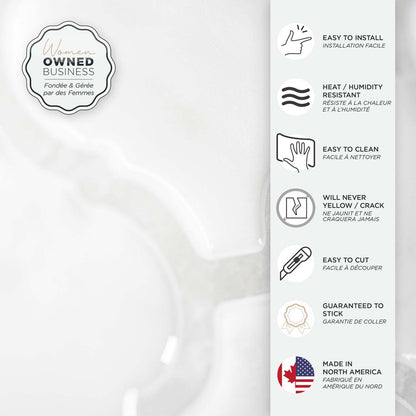 Carrelage adhésif Smart Tiles 2 feuilles 23 x 12 - Bloc Arabesco