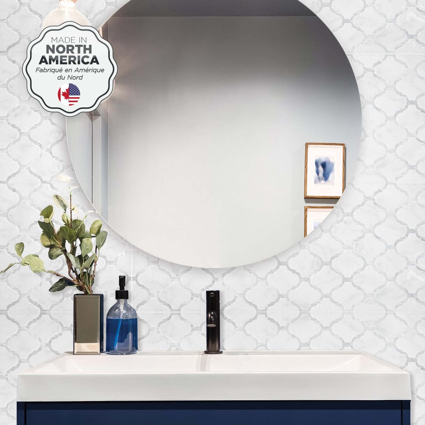 Carrelage adhésif Smart Tiles 2 feuilles 23 x 12 - Bloc Arabesco