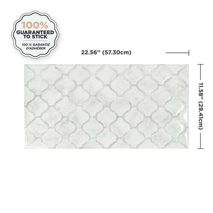 Carrelage adhésif Smart Tiles 2 feuilles 23 x 12 - Bloc Arabesco