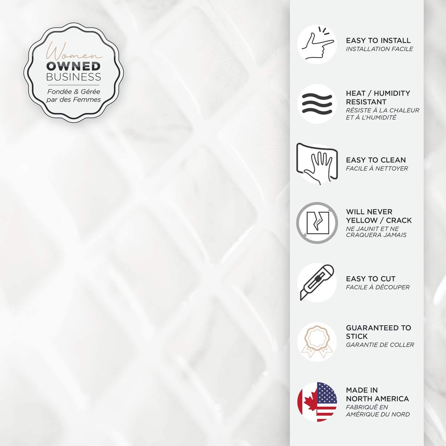 Smart Tiles peler et coller 2 feuilles 23 x 12 Dosseret - Blok Minimo