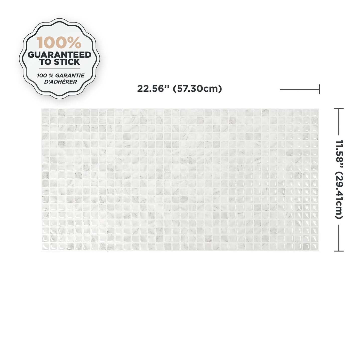 Smart Tiles peler et coller 2 feuilles 23 x 12 Dosseret - Blok Minimo