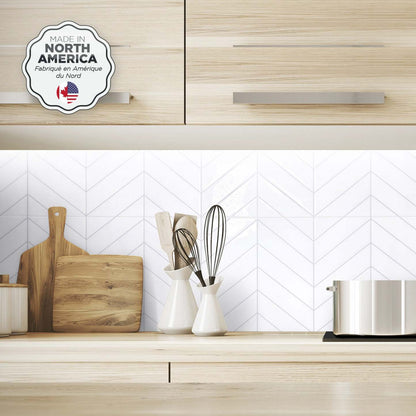 Smart Tiles peler et coller 2 feuilles 23 x 12 Dosseret - Bloc Chevron