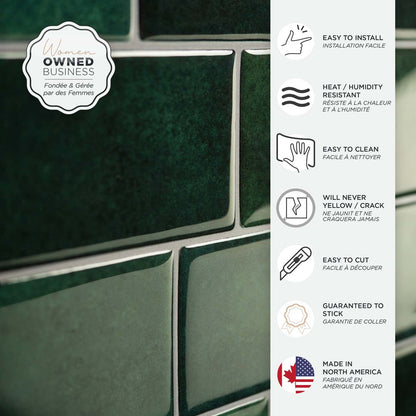 Smart Tiles peler et coller 4 feuilles 12 x 9 Dosseret - Metro Fiona