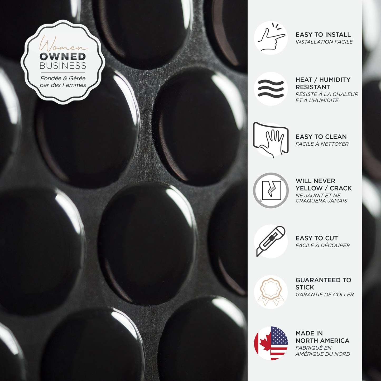 Smart Tiles peler et coller 4 feuilles 9 x 9 dosseret - Penny Nora