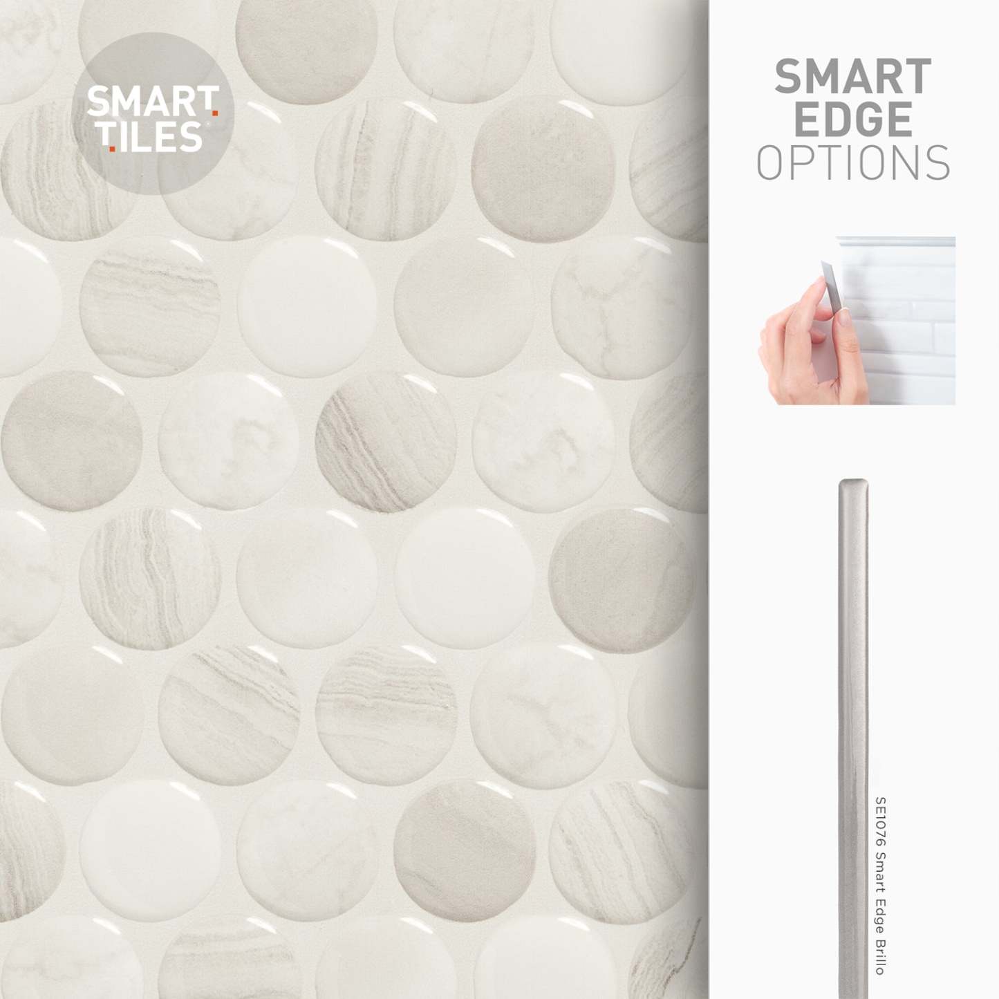Smart Tiles peler et coller 4 feuilles 9 x 9 dosseret - Penny Terra