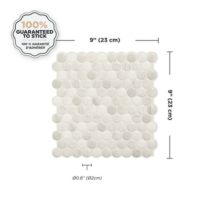 Smart Tiles peler et coller 4 feuilles 9 x 9 dosseret - Penny Terra