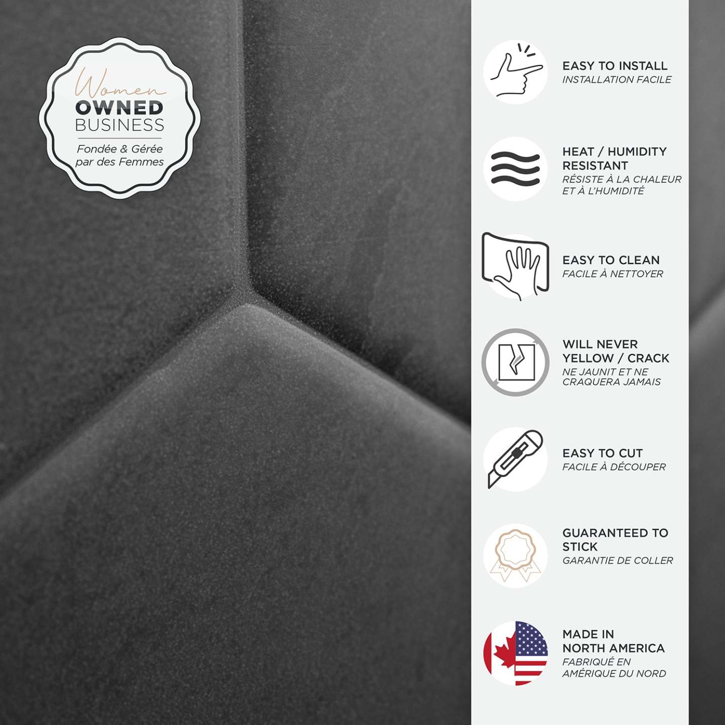 Dosseret Smart Tiles Peel and Stick 4 feuilles 10 x 11 - Hexa Walton