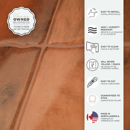 Smart Tiles peler et coller 4 feuilles 9 x 9 dosseret - Zellige Safi