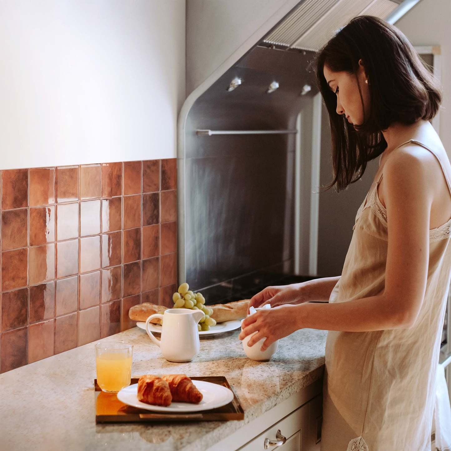 Smart Tiles peler et coller 4 feuilles 9 x 9 dosseret - Zellige Safi