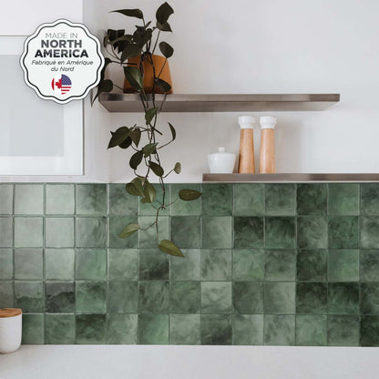 Smart Tiles peler et coller 4 feuilles 9 x 9 dosseret - Zellige Taza