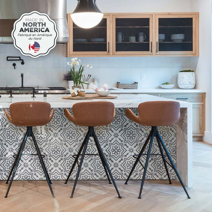 Smart Tiles peler et coller 4 feuilles 7,75 x 7,75 dosseret - Vintage Vazzini Blanco|Dosseret Smart Tiles peler et coller 7,75 x 7,75, 4 feuilles - Vintage Vazzini Blanco