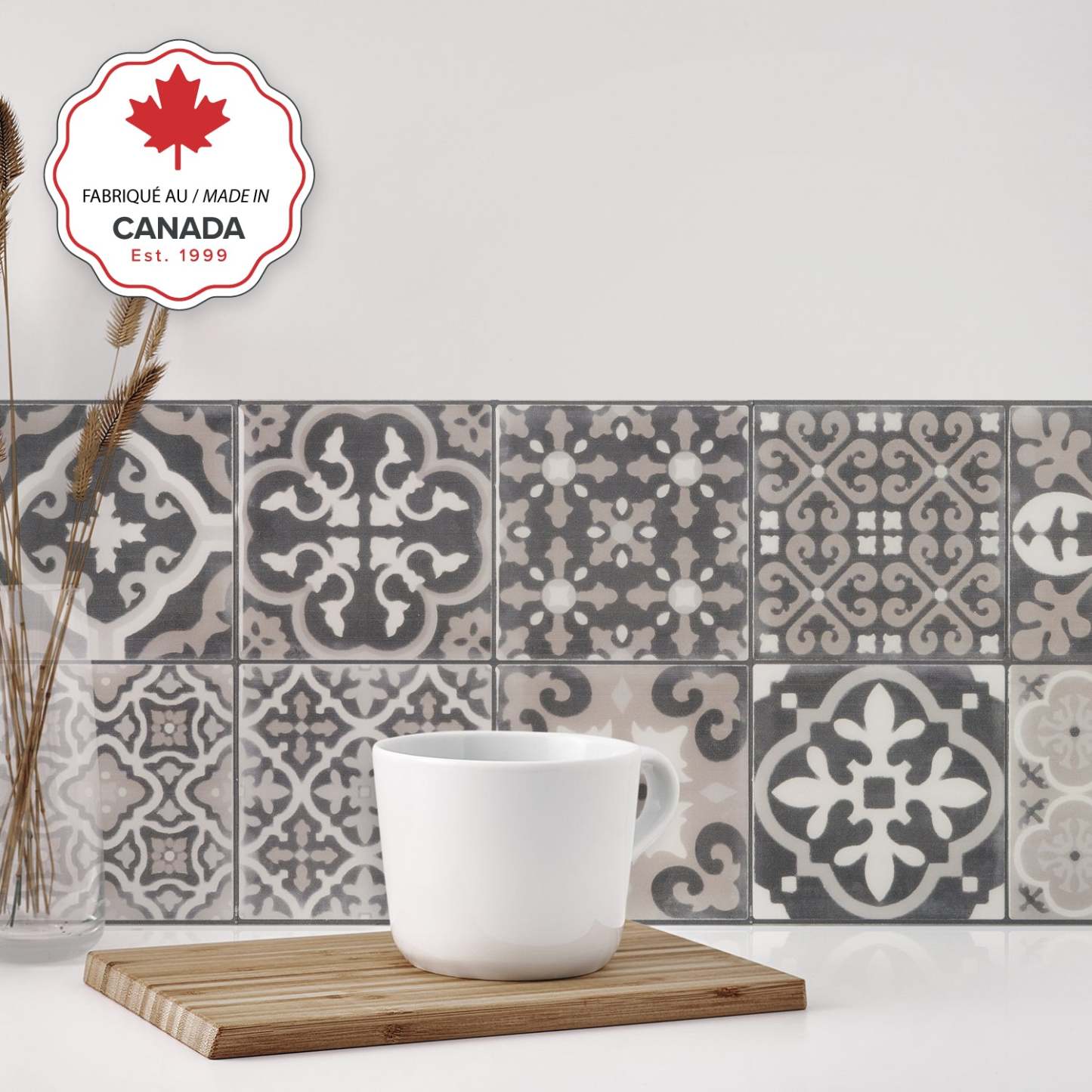 Smart Tiles peler et coller 4 feuilles 9 x 9 dosseret - Vintage Arezzo