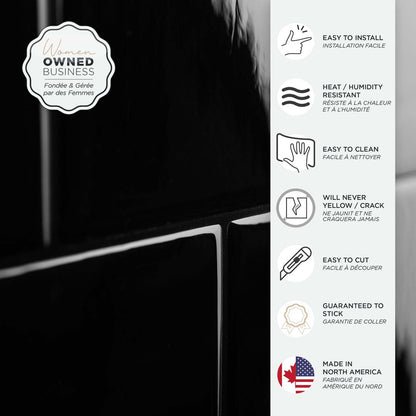 Smart Tiles peler et coller 2 feuilles 22 x 8 Dosseret - Square Berlin