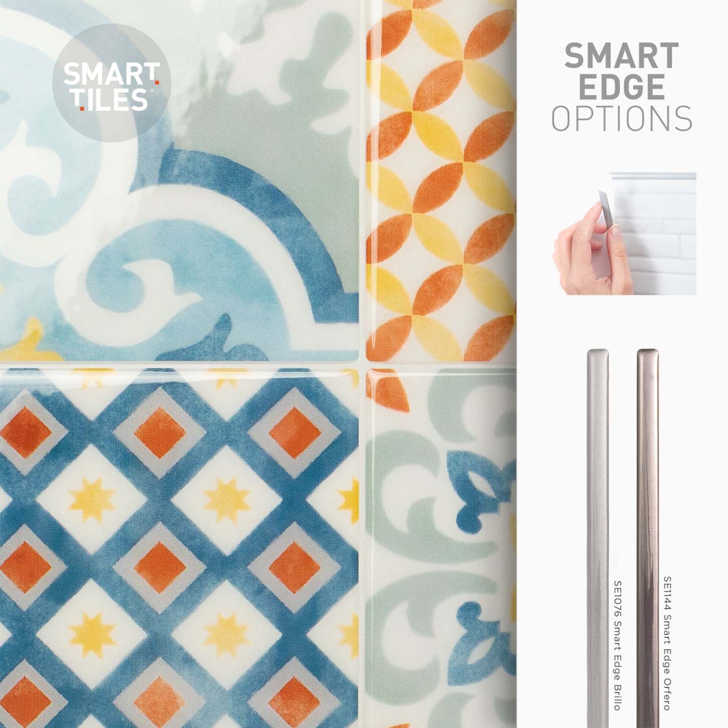 Smart Tiles peler et coller 4 feuilles 9 x 9 dosseret - Vintage Almada