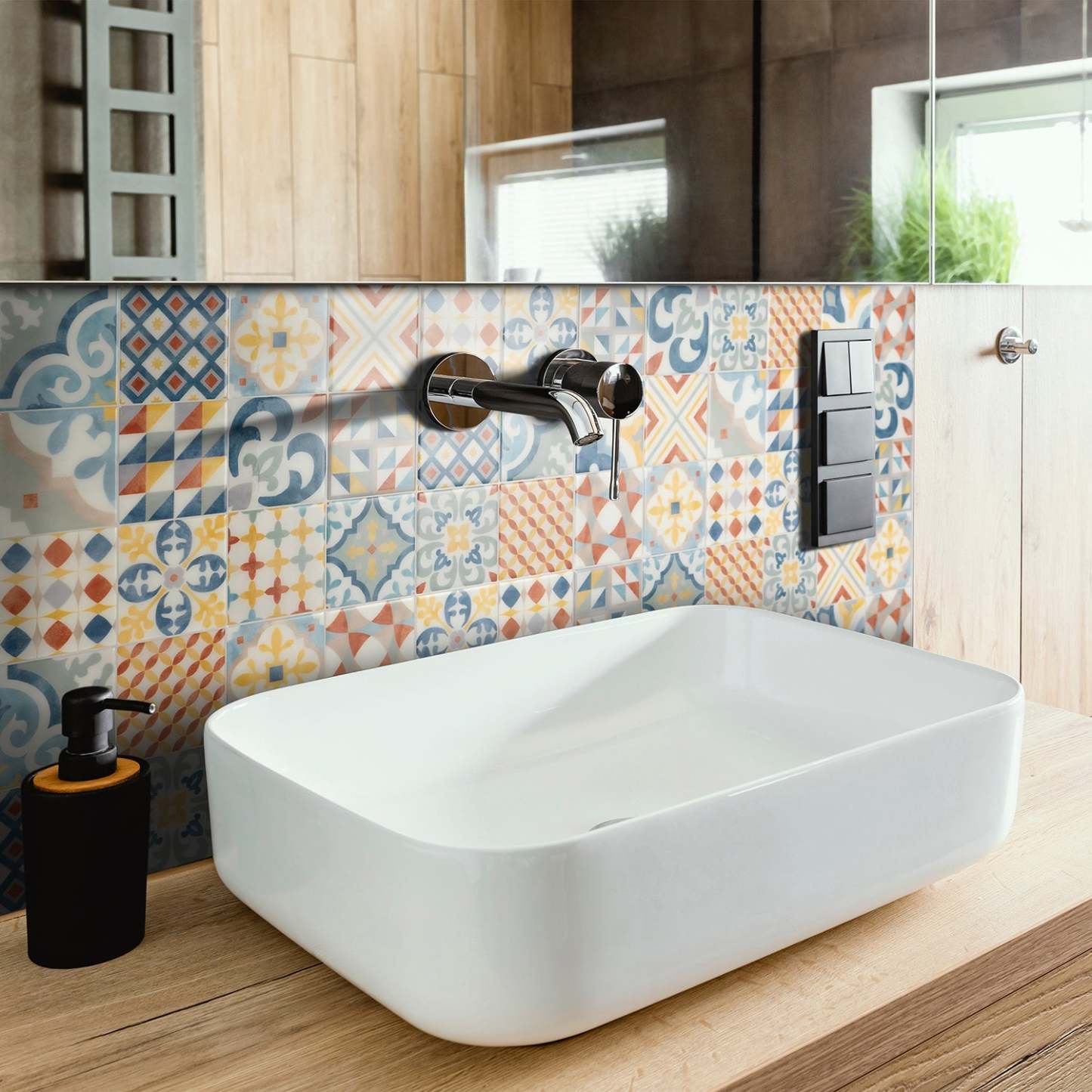 Smart Tiles peler et coller 4 feuilles 9 x 9 dosseret - Vintage Almada