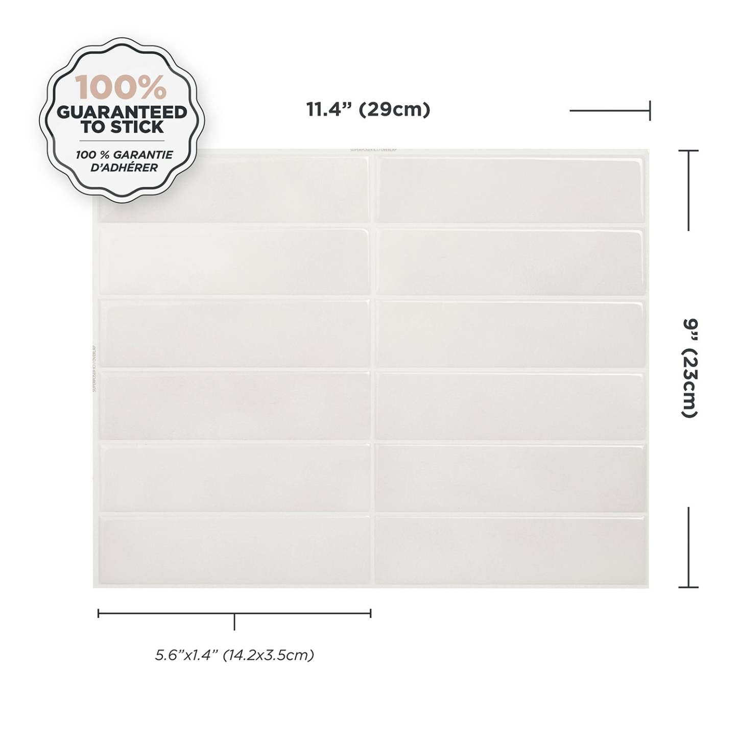 Smart Tiles peler et coller 4 feuilles 12 x 9 dosseret - Maroc Essaouira|Smart Tiles Peel and Stick 12 x 9, 4 feuilles - Maroc Essaouira