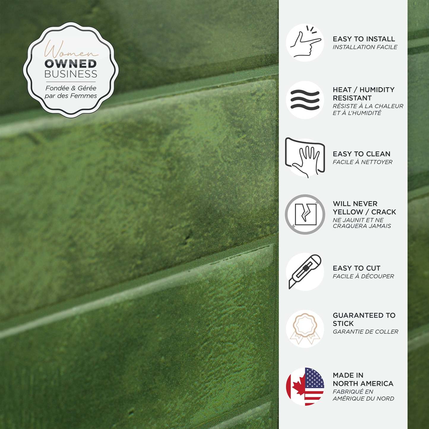 Smart Tiles peler et coller 4 feuilles 12 x 9 Dosseret - Maroc Sefrou|Smart Tiles Peel and Stick 12 x 9, 4 feuilles - Maroc Sefrou