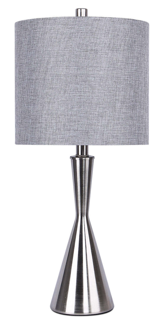 Lampe de table 23 Nickel Brossé|Lampe de table de 23 po nickel brossé