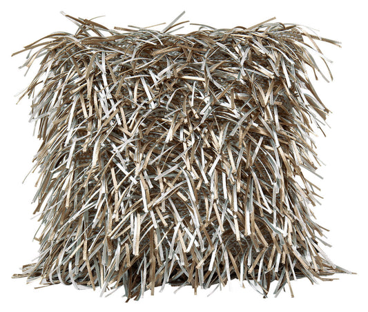 Coussin décoratif Stringy 16 po - gris-beige|Coussin décoratif Stringy 16 po - gris-beige|STRYGBDP