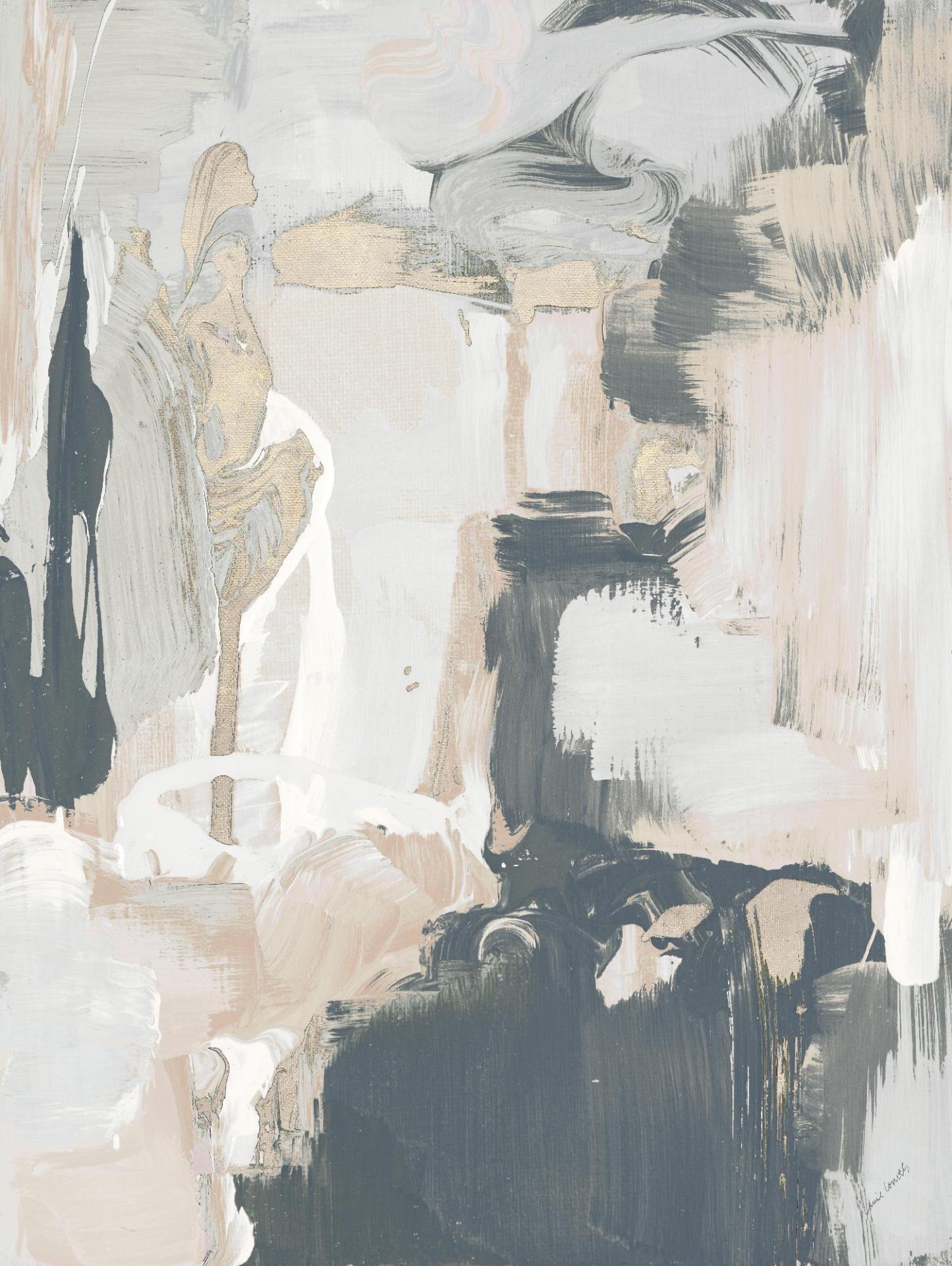 Œuvre d'art murale géante « Muted Longing I » 72 x 54