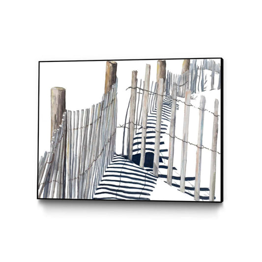 Œuvre d'art murale sur toile encadrée noire « Shadows Of Paradise » 32 x 24