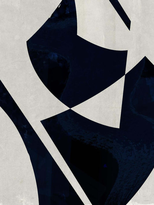 Œuvre d'art murale géante « Black Machine I » 72 x 54