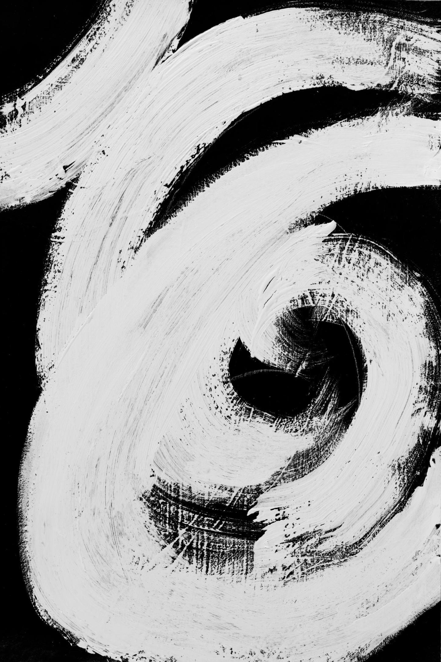 Œuvre d'art murale géante « Loosely Intertwined I » 72 x 48